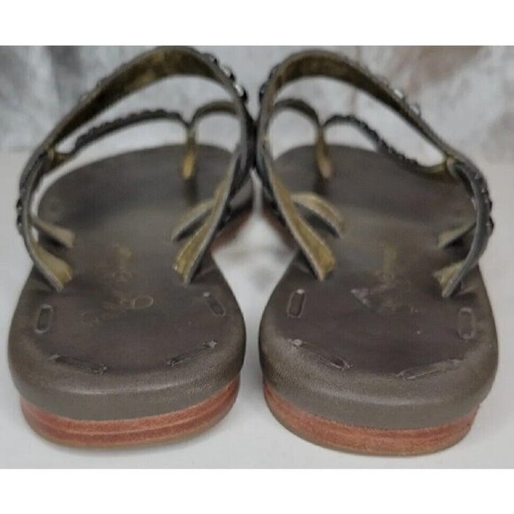 Matt Bernson Italian Leather Studded Sandal Womens Size 6, Made in Italy, GUC! - Picture 7 of 14